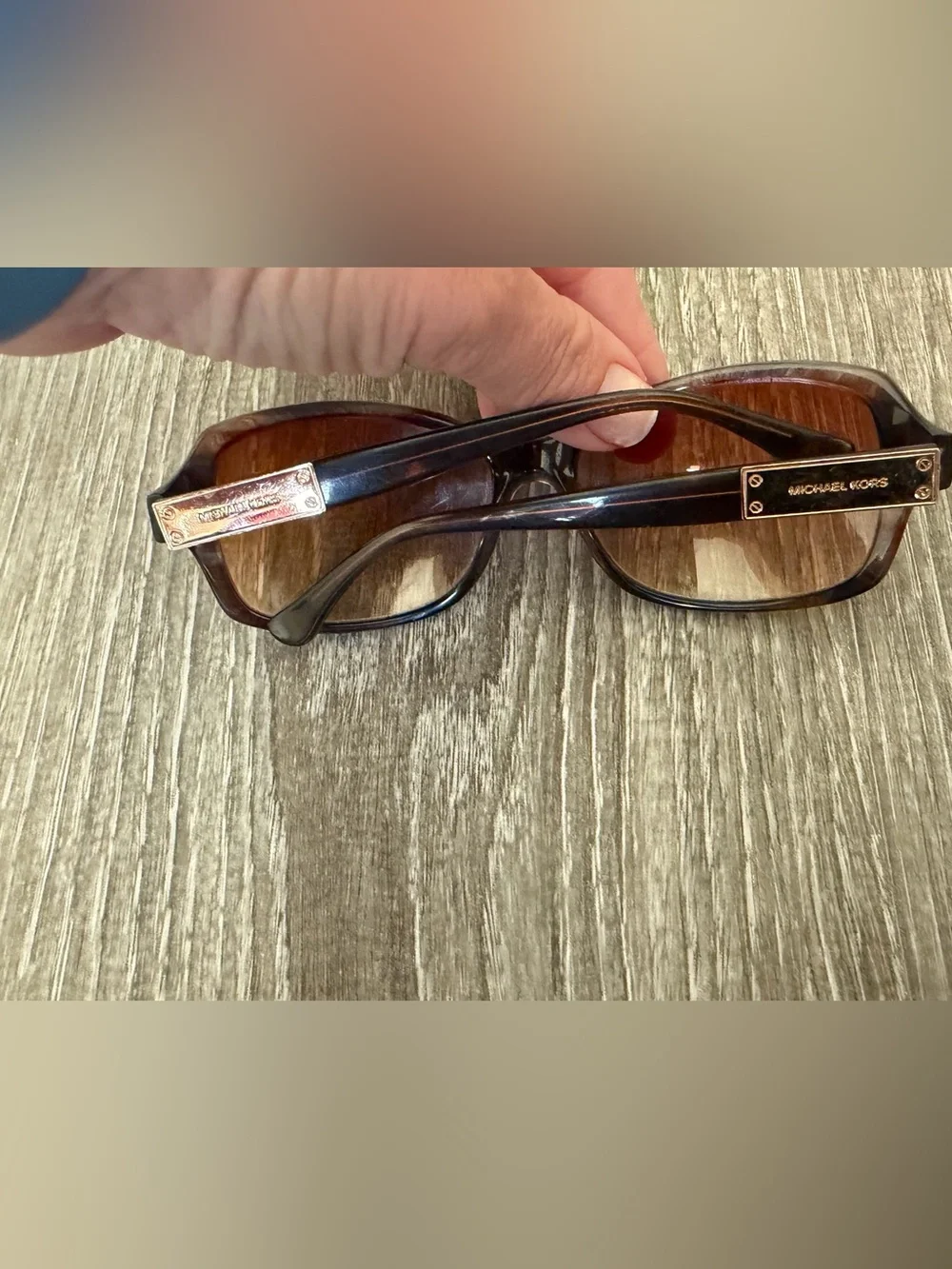 Michael Kors Brown Gradient Oversized Women's Sunglasses